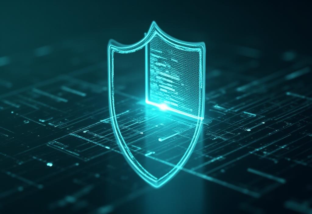 Legal documentation and cybersecurity abstract concept